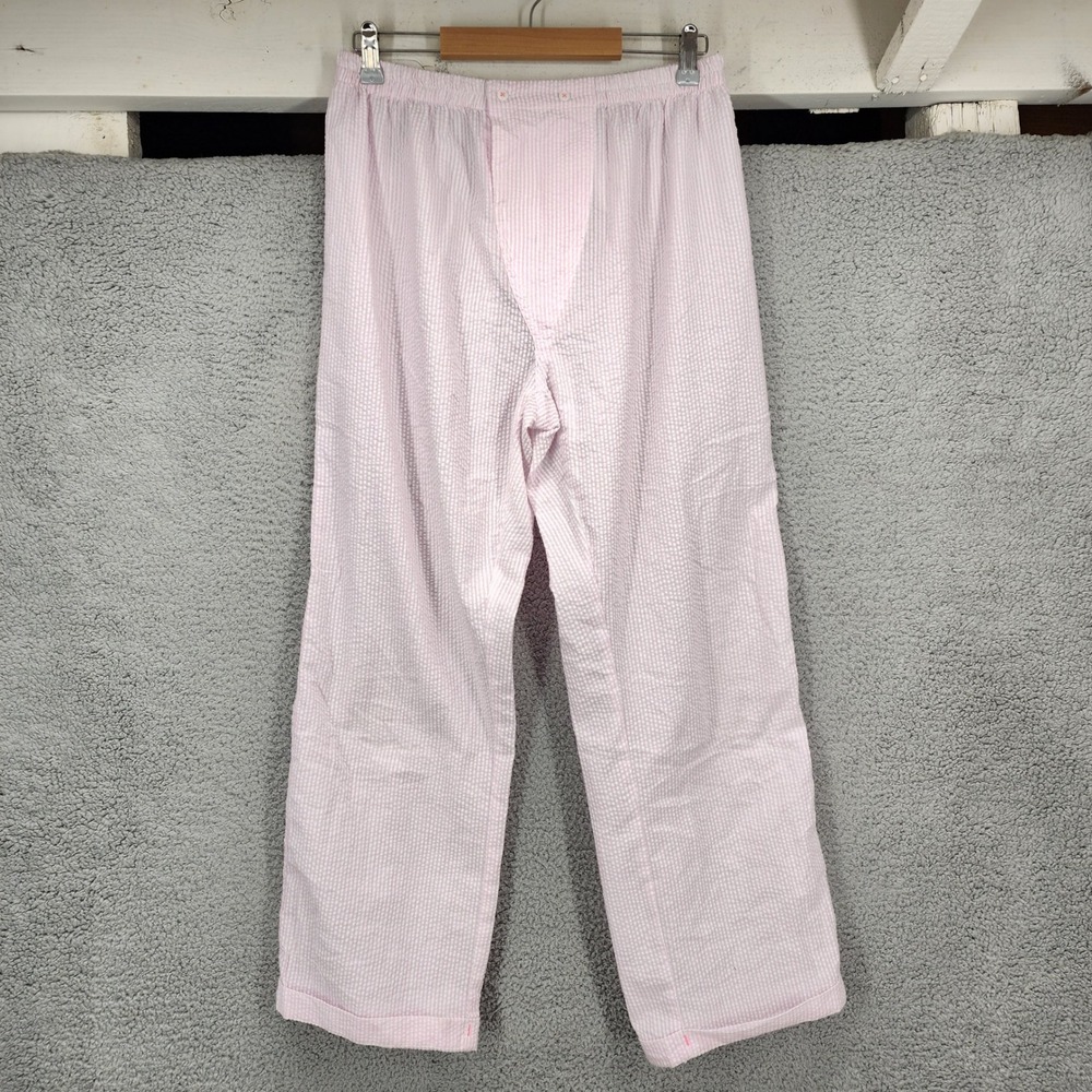 Intimately Free People Pink White Seersucker Striped Pajama Pants Small